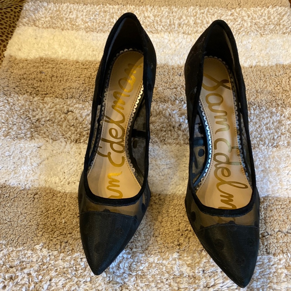 Sam Edelman hazel mesh pointed shoe size 7 in black